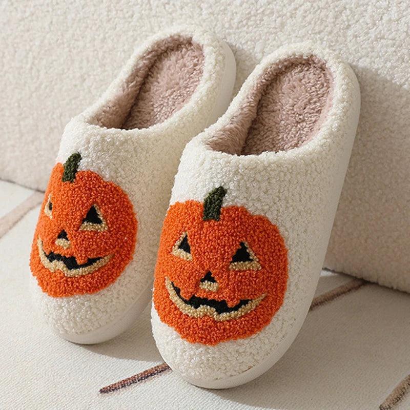 pumpkin slippers - basil boutique