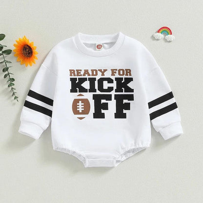 ready for kick-off onesie - basil boutique