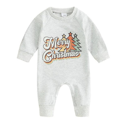 retro chrismas onesies - basil boutique