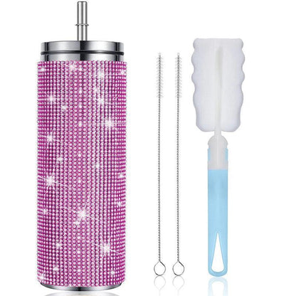 rhinestone tall tumbler - basil boutique