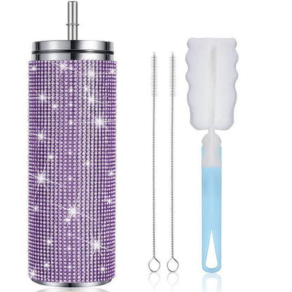 rhinestone tall tumbler - basil boutique