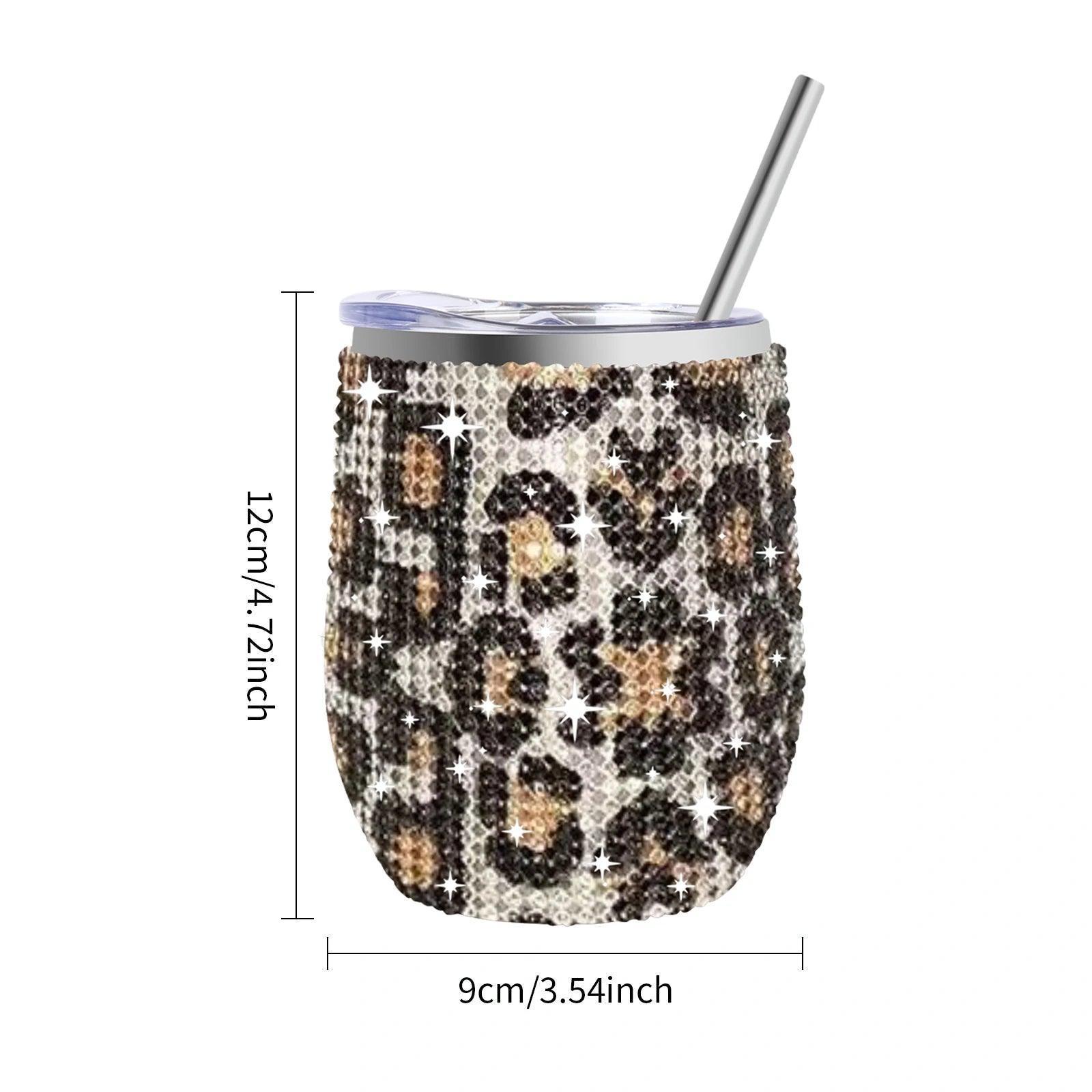 rhinestone wine tumbler - basil boutique