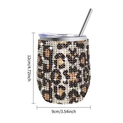 rhinestone wine tumbler - basil boutique