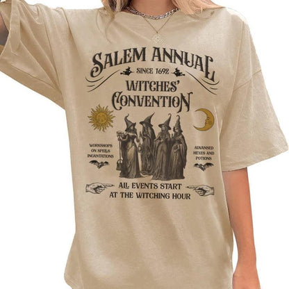 salem annual witch convention t-shirt - basil boutique