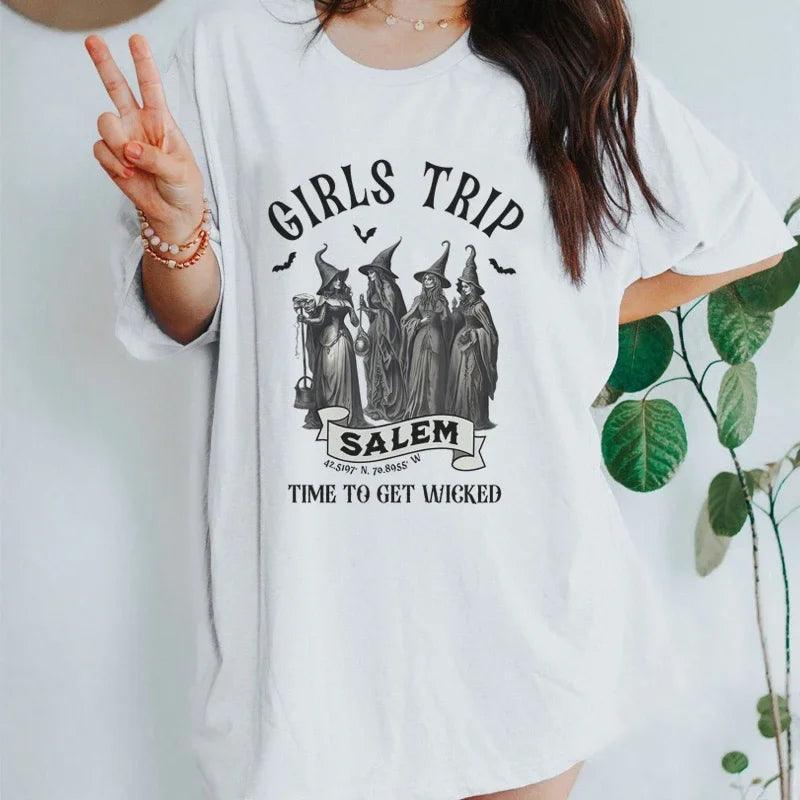 salem girls trip t-shirt - basil boutique