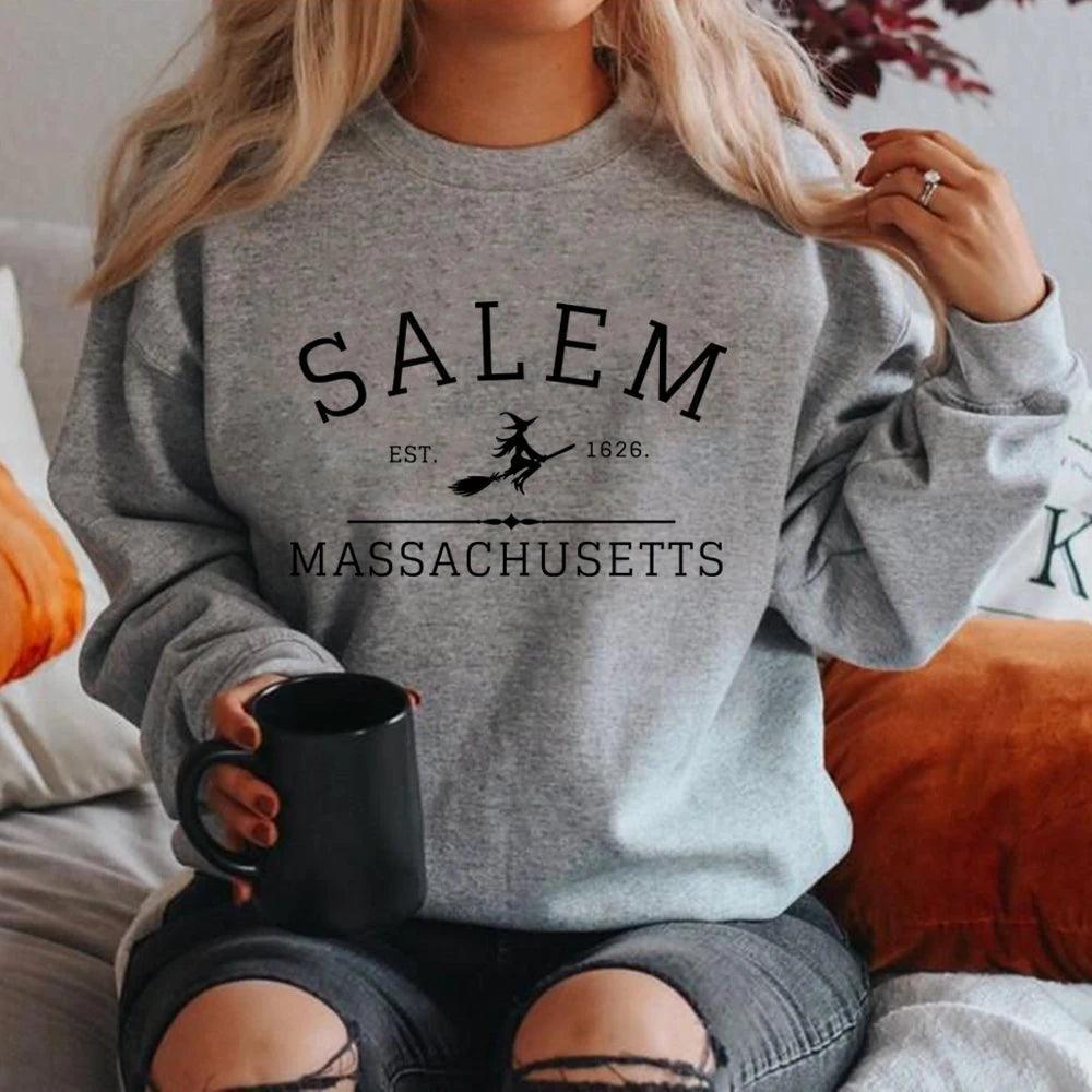 salem massachusetts crew sweatshirt - basil boutique