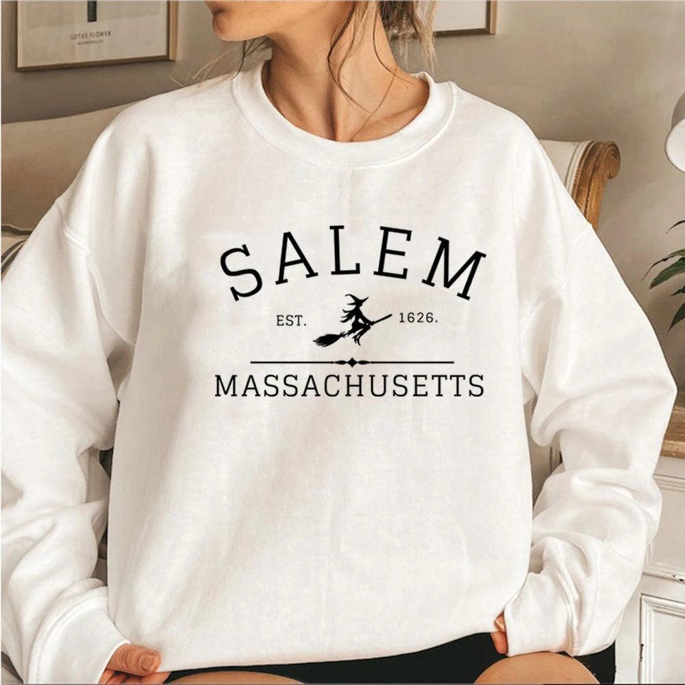 salem massachusetts crew sweatshirt - basil boutique