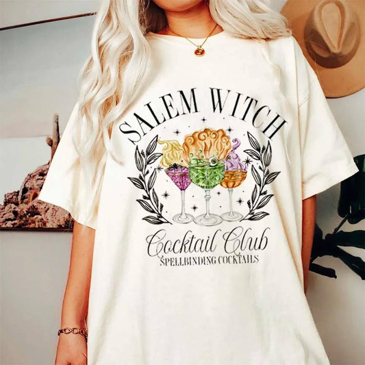 salem witch cocktail club t-shirt - basil boutique