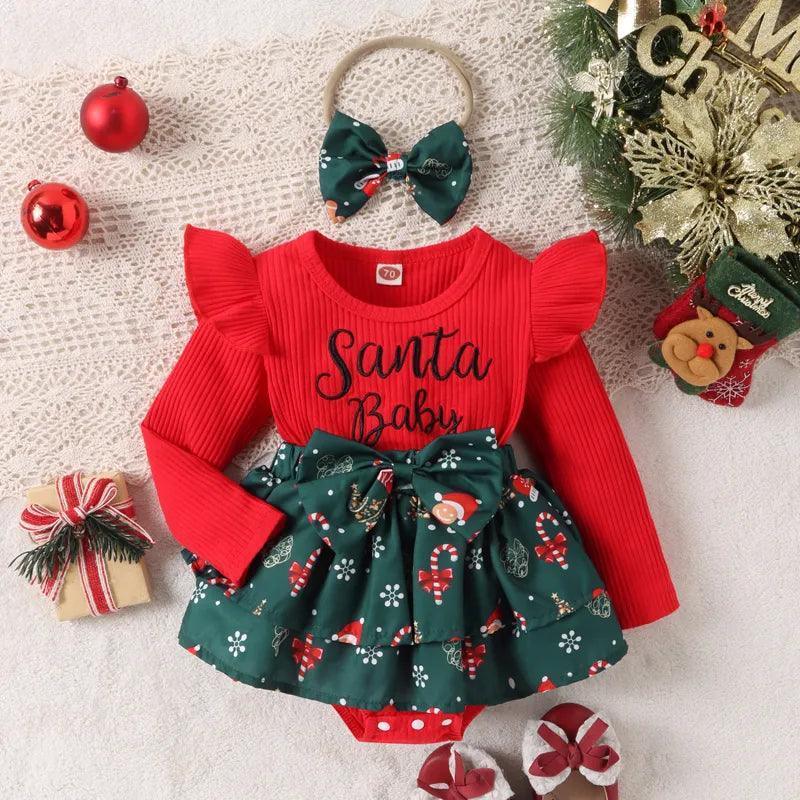 santa baby design outfit - basil boutique