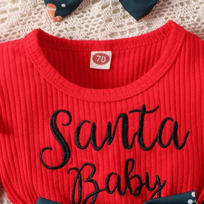 santa baby design outfit - basil boutique