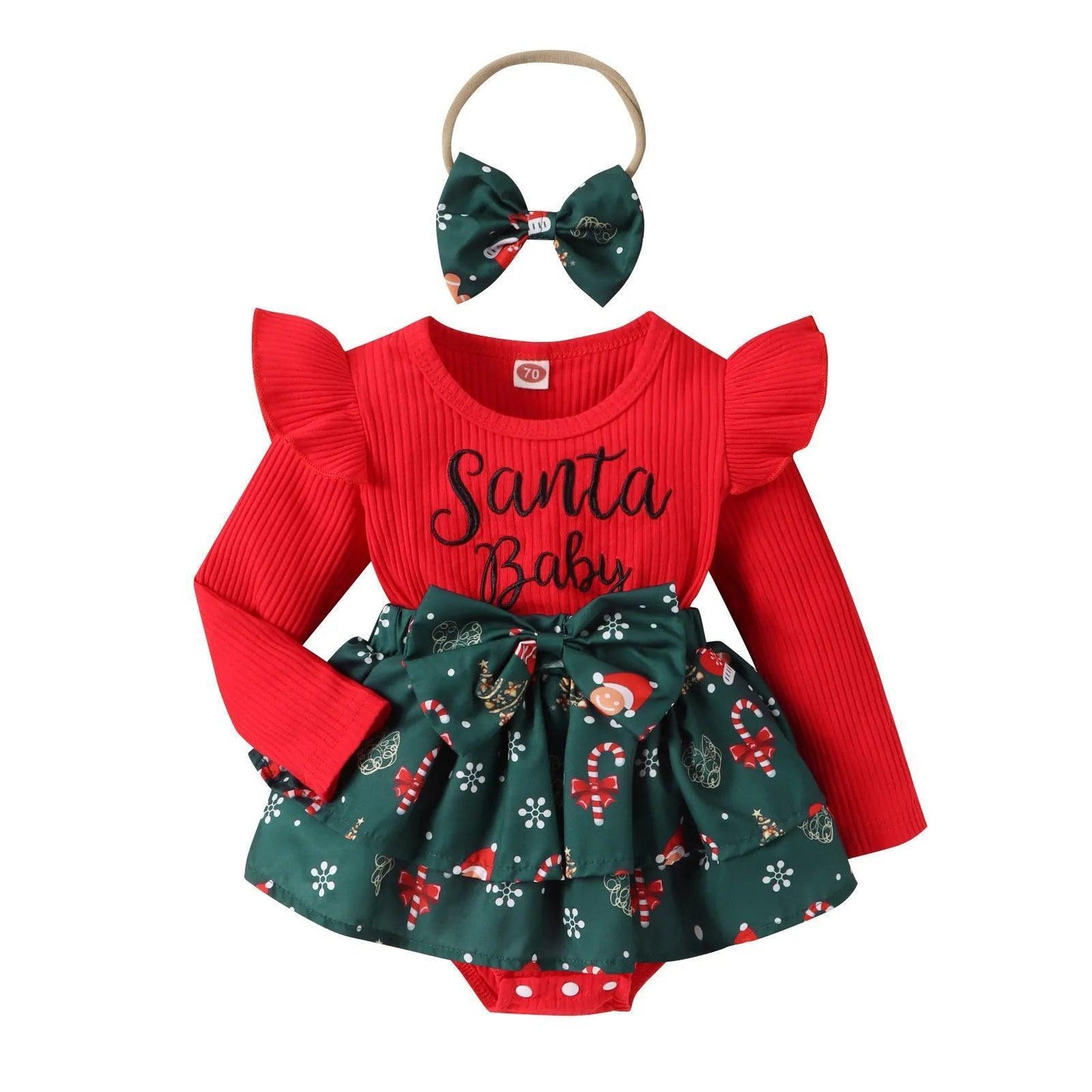 santa baby design outfit - basil boutique