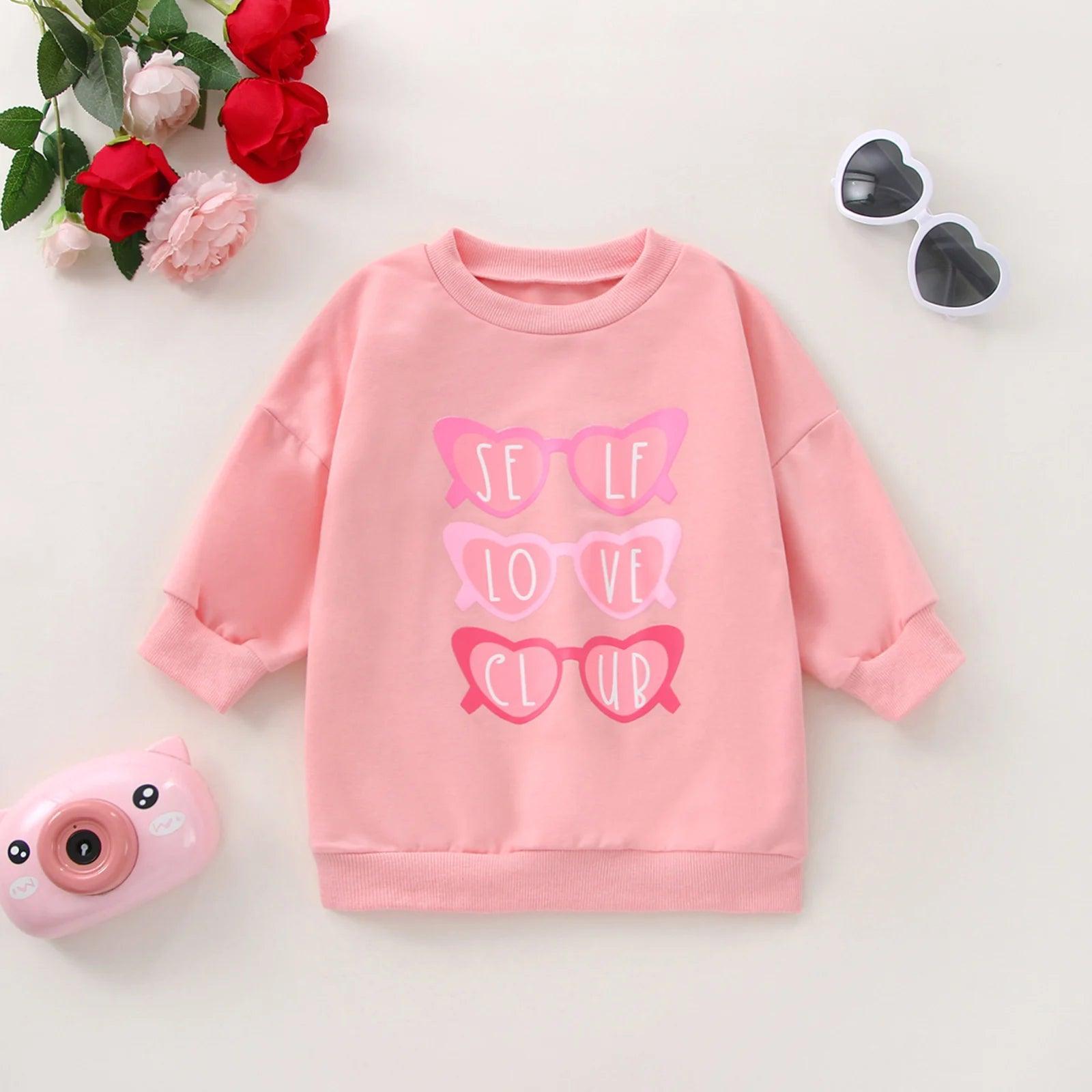 self love club kids crew sweatshirt - basil boutique