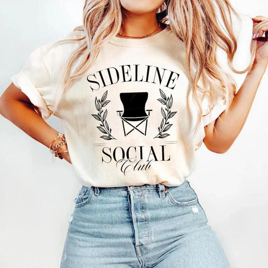 sideline social club t-shirt - basil boutique