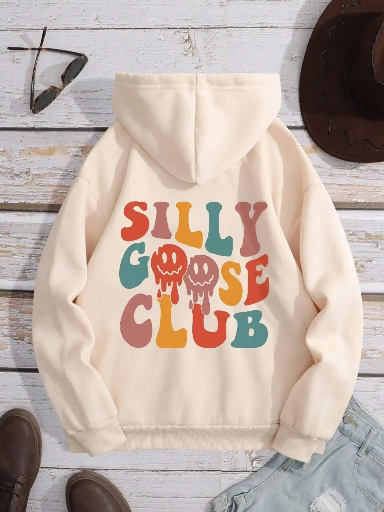 silly goose club hoodie - basil boutique