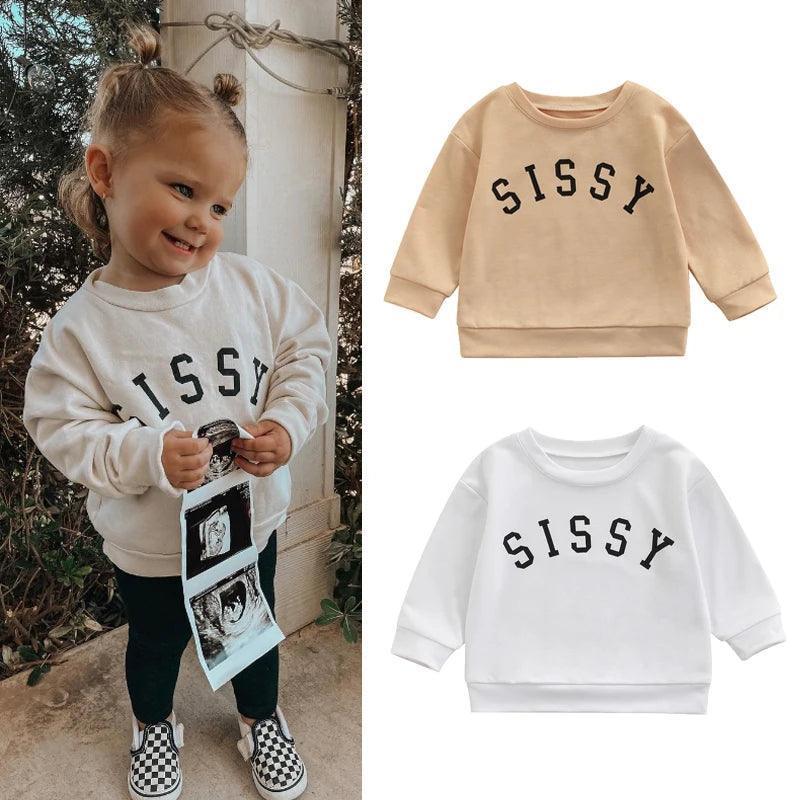 sissy kids crew sweatshirt - basil boutique