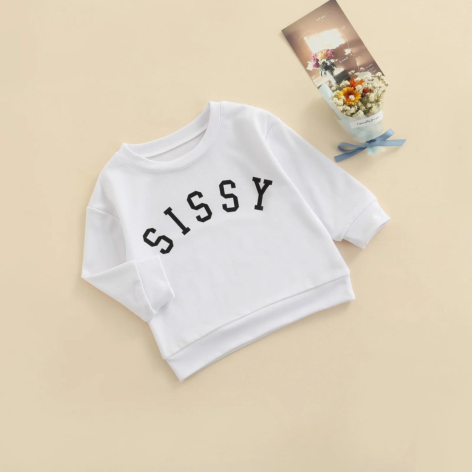 sissy kids crew sweatshirt - basil boutique