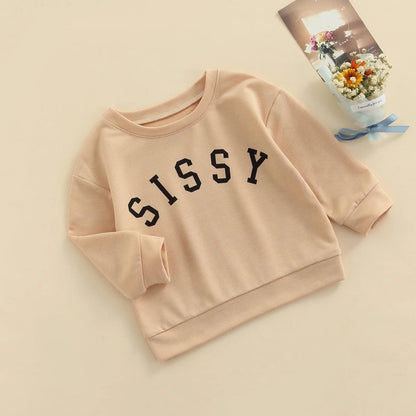 sissy kids crew sweatshirt - basil boutique