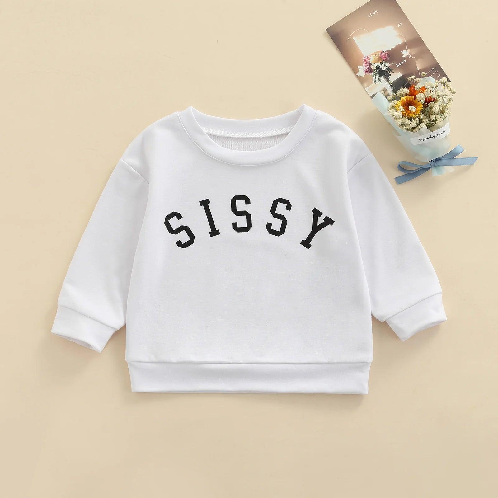 sissy kids crew sweatshirt - basil boutique