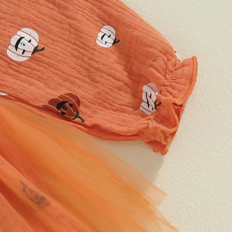 smocked pumpkin kids dresses - basil boutique