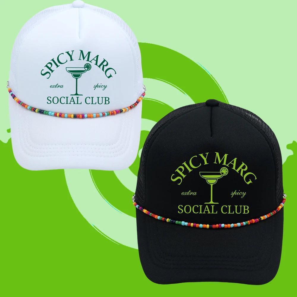 spicy margarita social club trucker hat - basil boutique