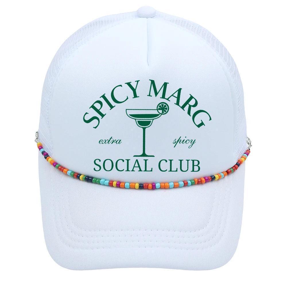 spicy margarita social club trucker hat - basil boutique