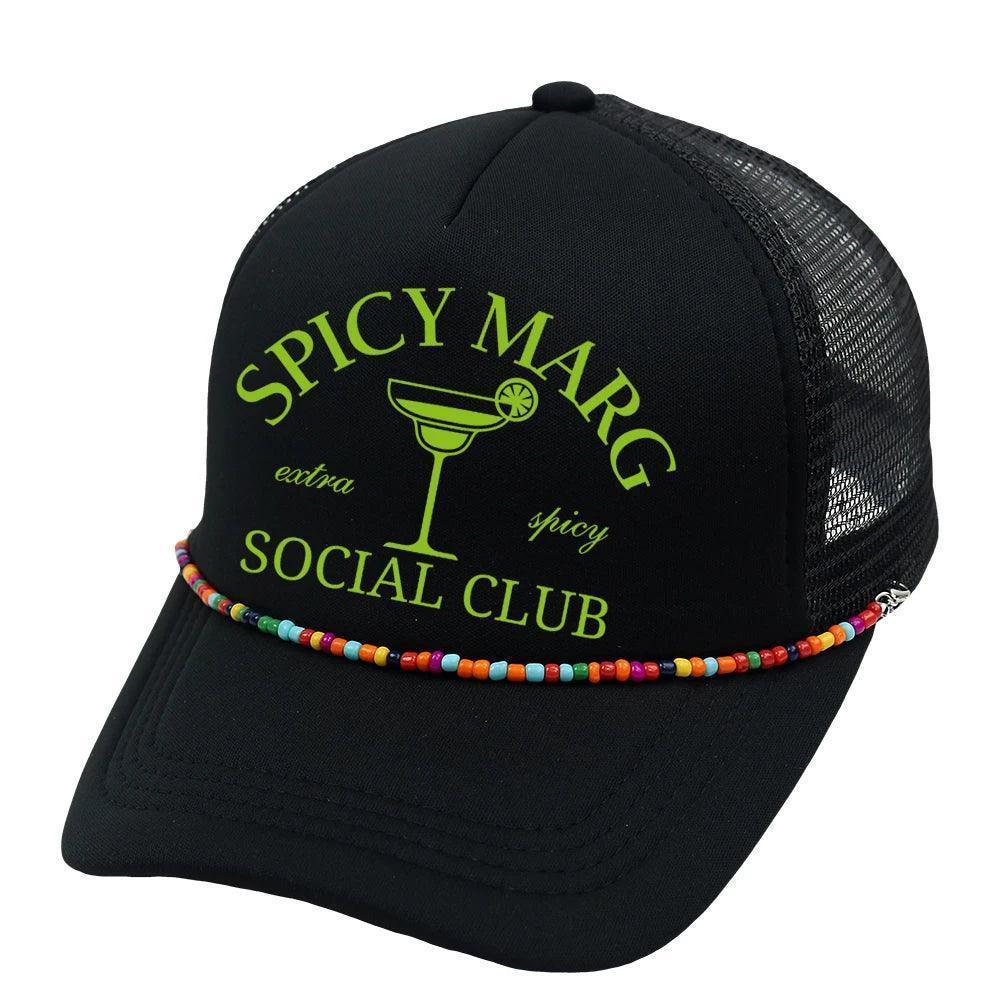 spicy margarita social club trucker hat - basil boutique