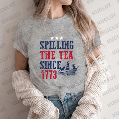 spilling the tea since 1773 t-shirt - basil boutique