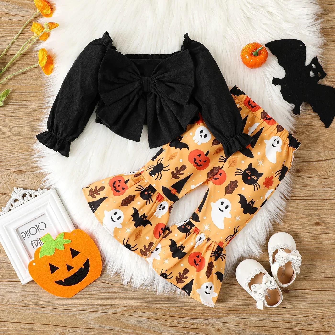 spooky season kids outfit - basil boutique