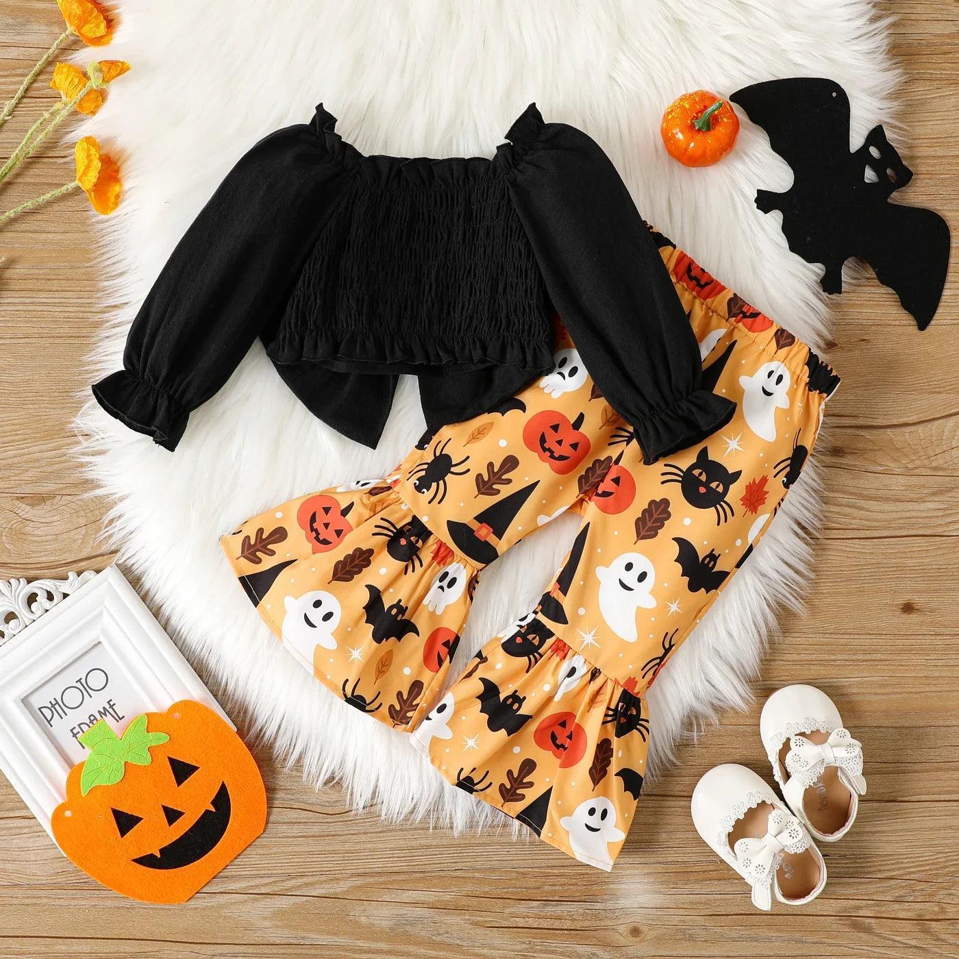 spooky season kids outfit - basil boutique