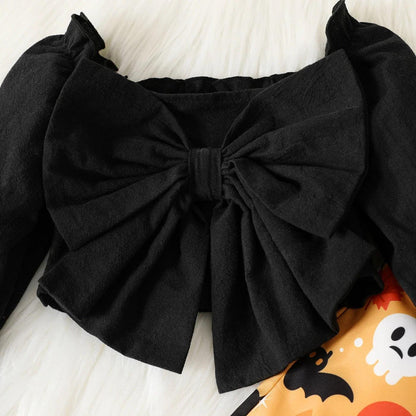 spooky season kids outfit - basil boutique