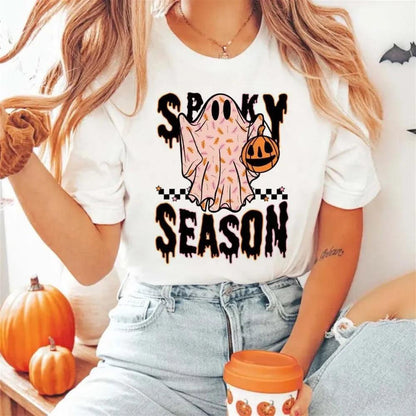 spooky season t-shirt - basil boutique