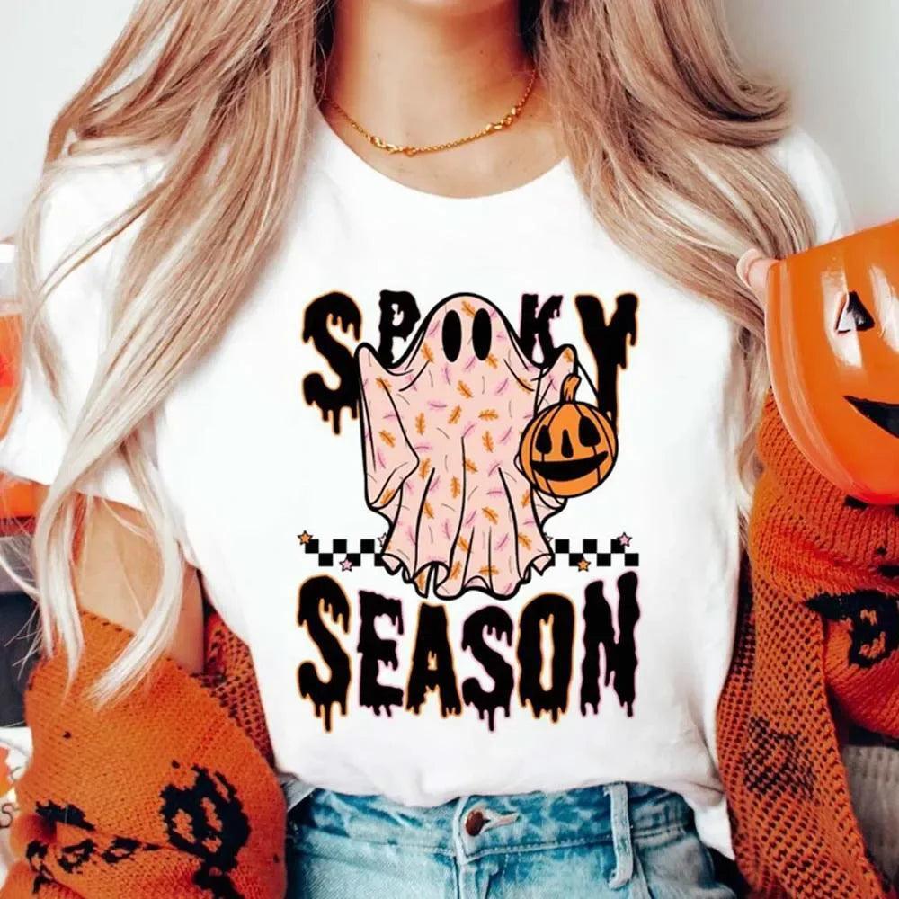 spooky season t-shirt - basil boutique