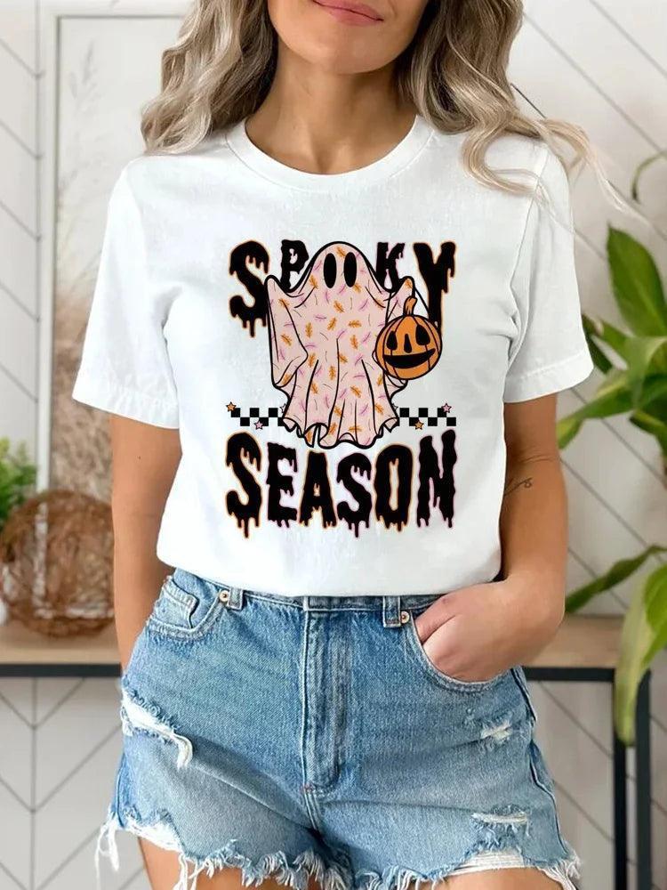 spooky season t-shirt - basil boutique