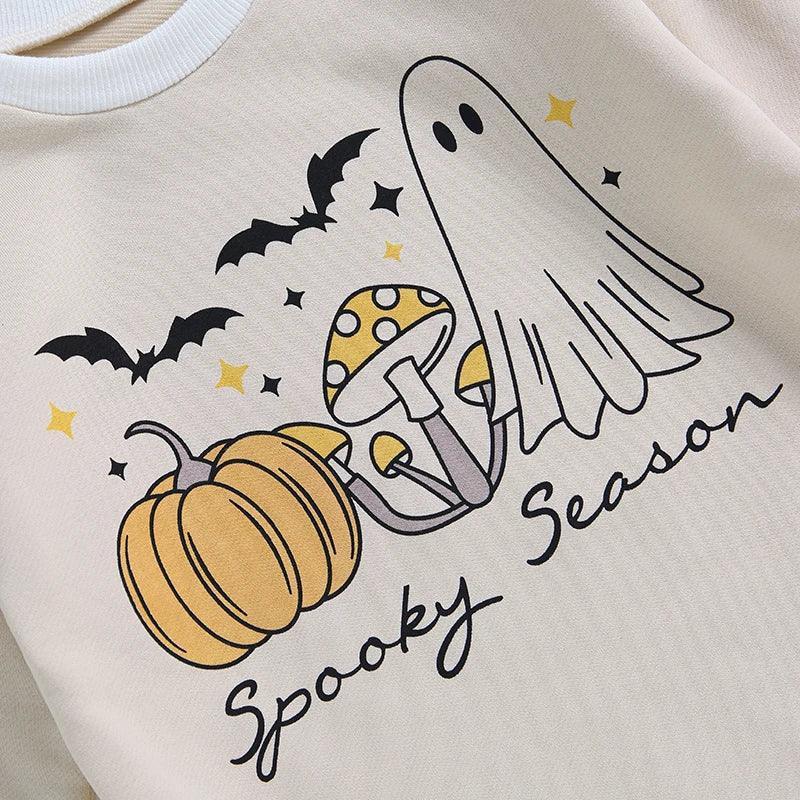 spooky season two-toned onesie - basil boutique