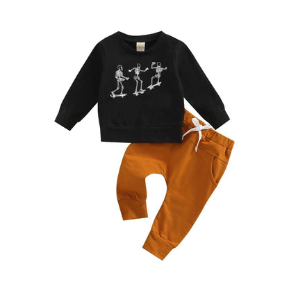 spooky skater kids outfits - basil boutique