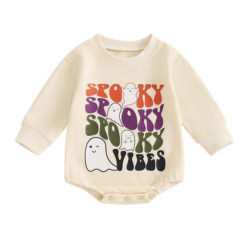 spooky vibes onesie - basil boutique