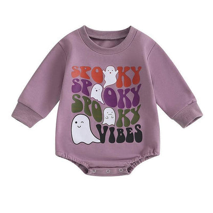 spooky vibes onesie - basil boutique