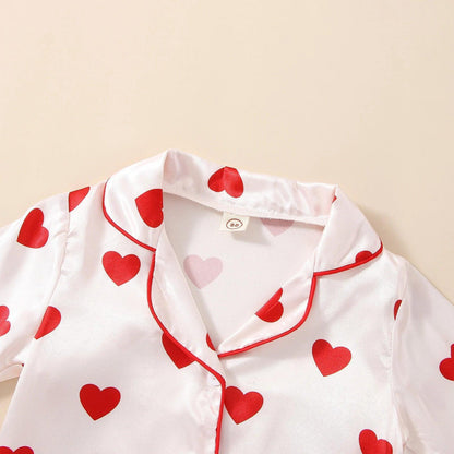 spread the love kids pajamas - basil boutique