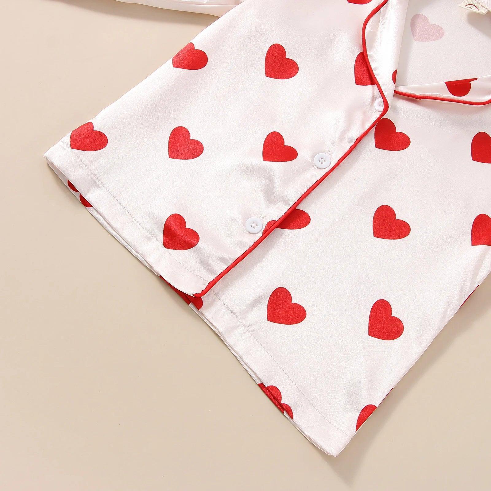 2-piece valentine's day pajama set - basil boutique