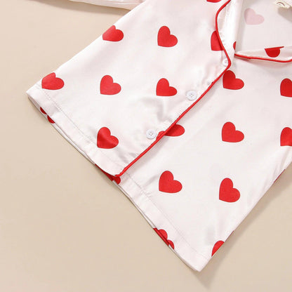 spread the love kids pajamas - basil boutique