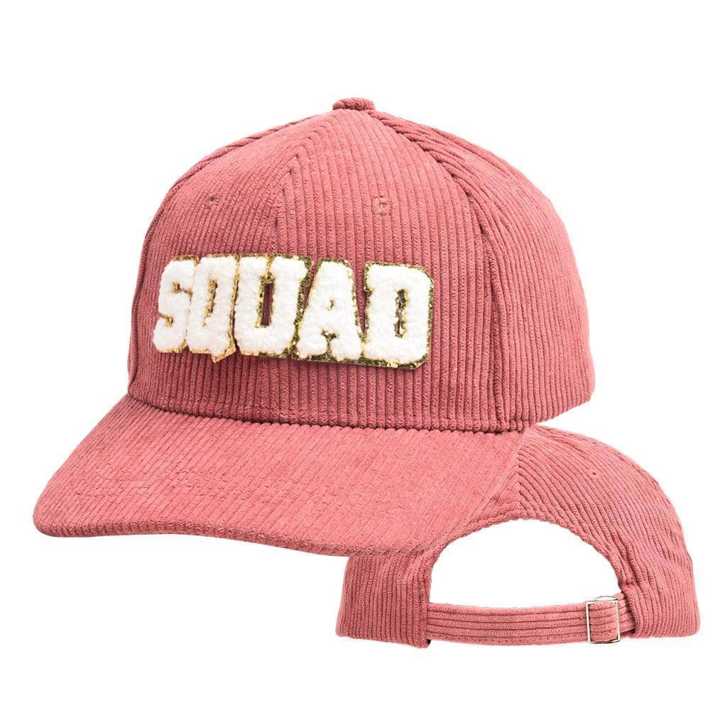 squad corduroy baseball hats - basil boutique