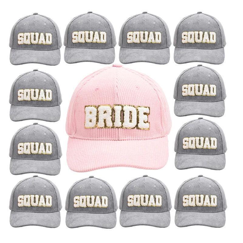 squad corduroy baseball hats - basil boutique