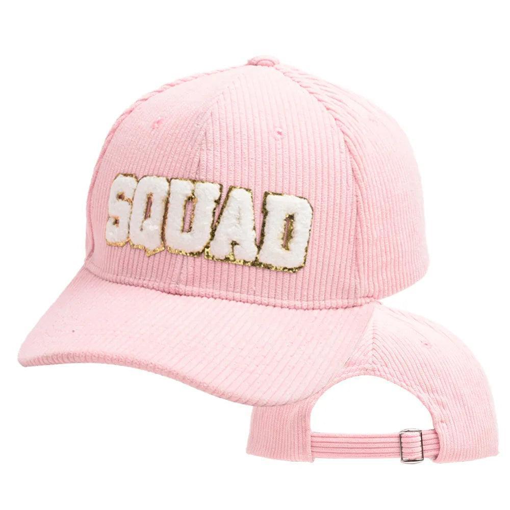 squad corduroy baseball hats - basil boutique