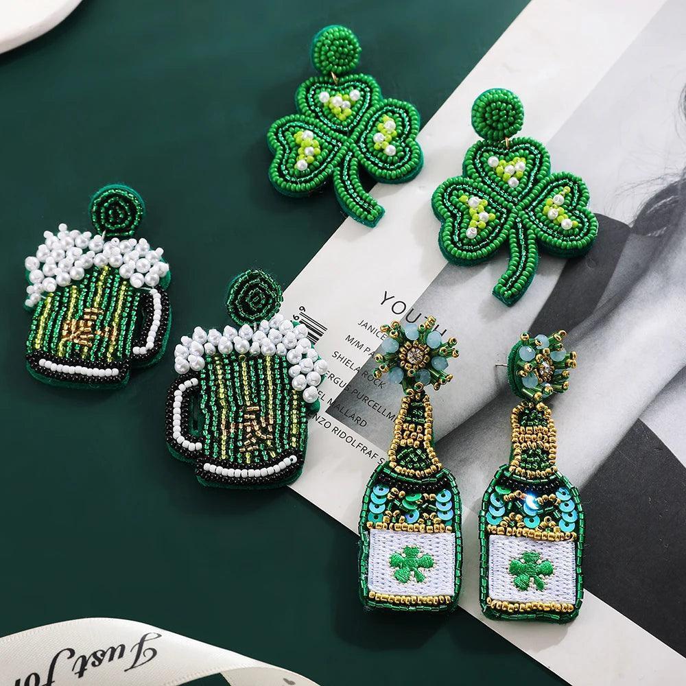 st. patrick's day earrings - basil boutique