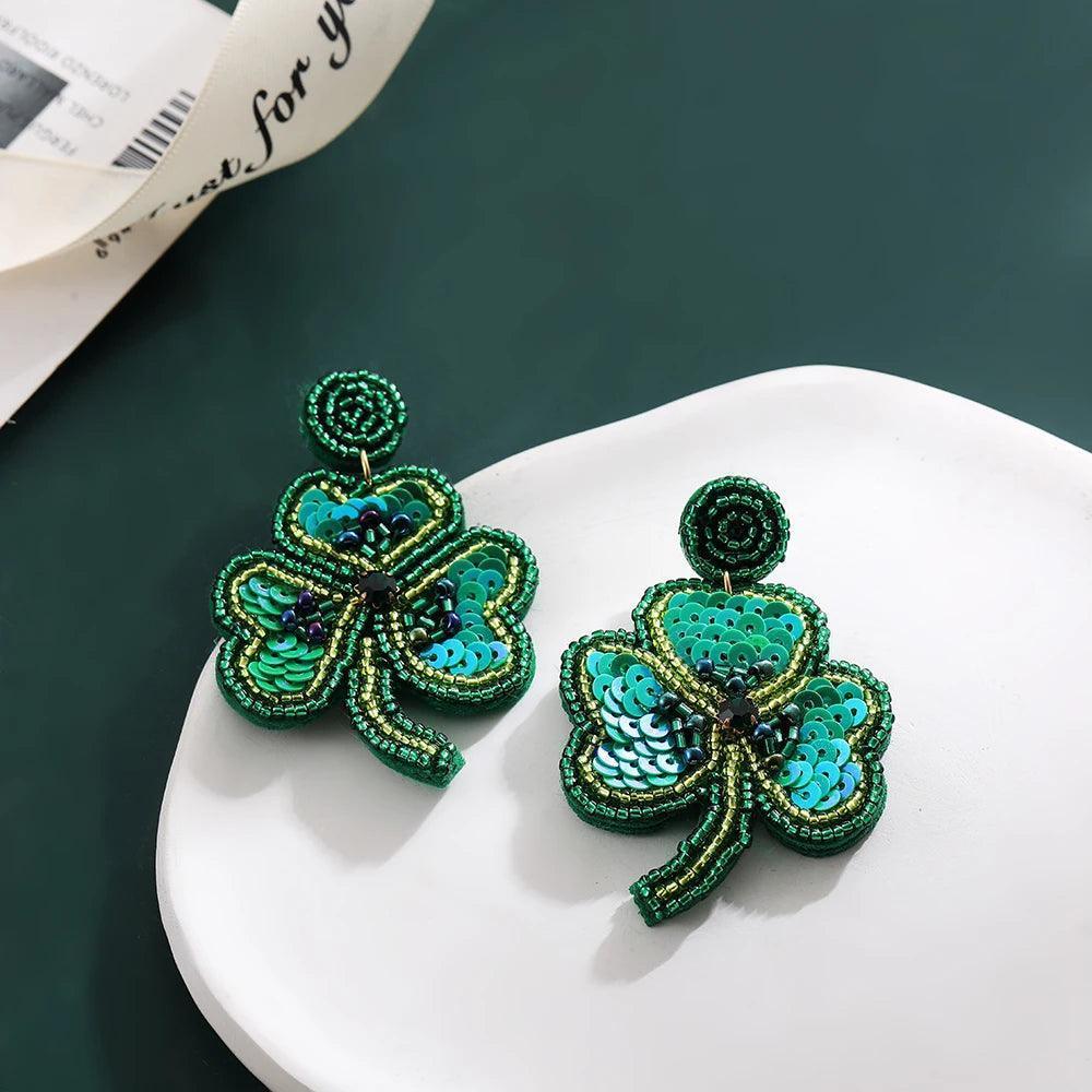 st. patrick's day earrings - basil boutique