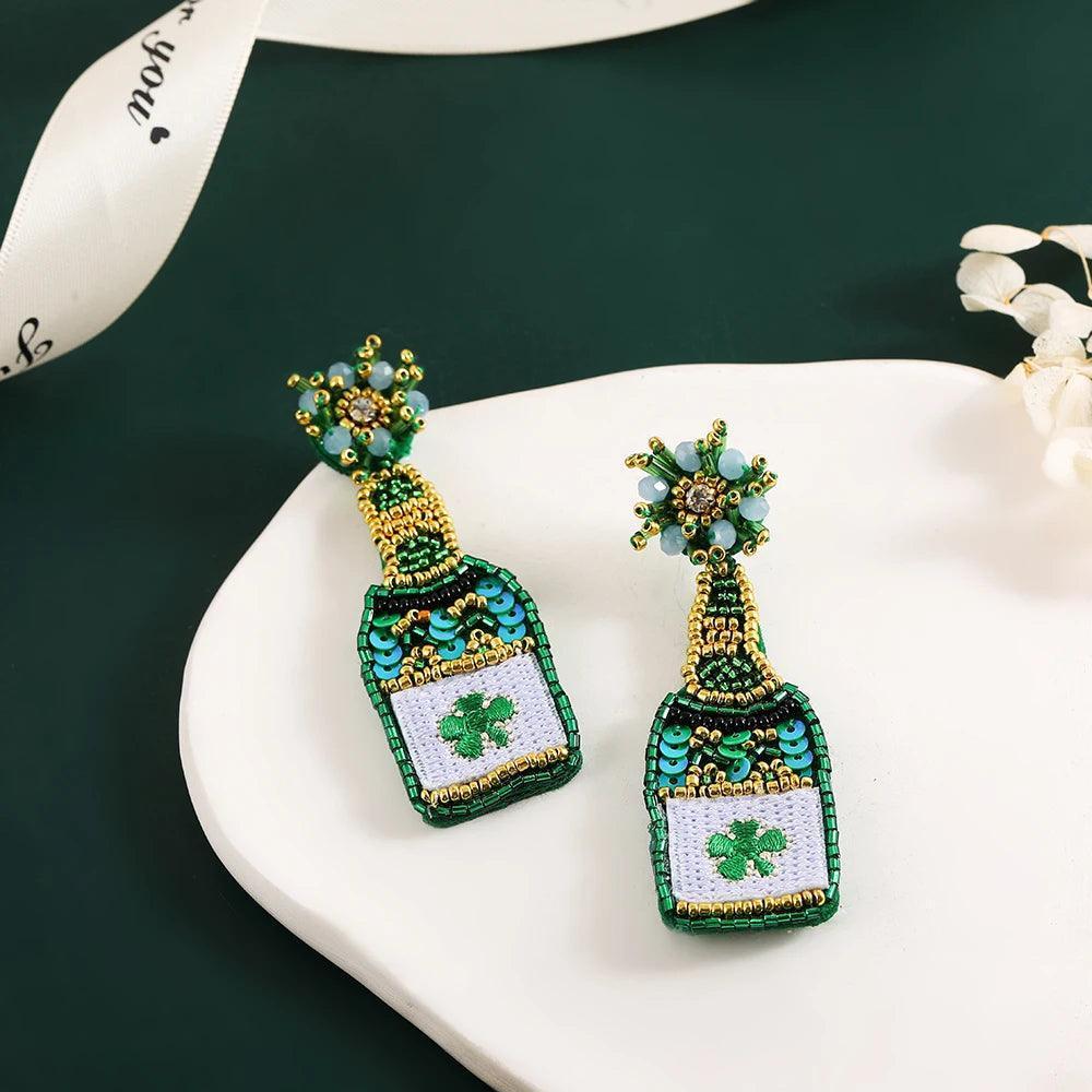 st. patrick's day earrings - basil boutique