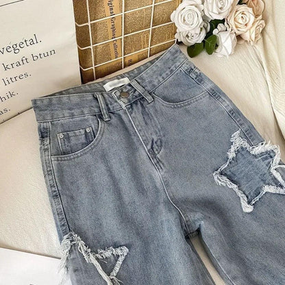 star distressed jeans - basil boutique