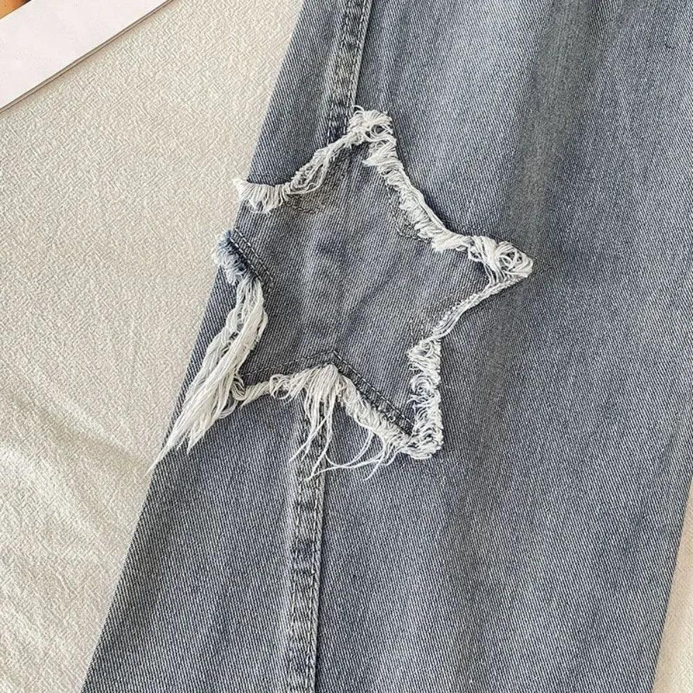 star distressed jeans - basil boutique