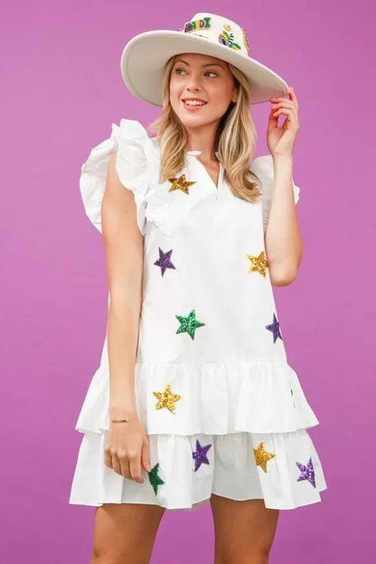 star sequin dresses - basil boutique