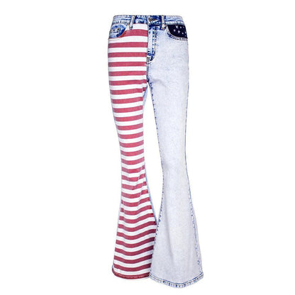 star spangled flare jeans - basil boutique